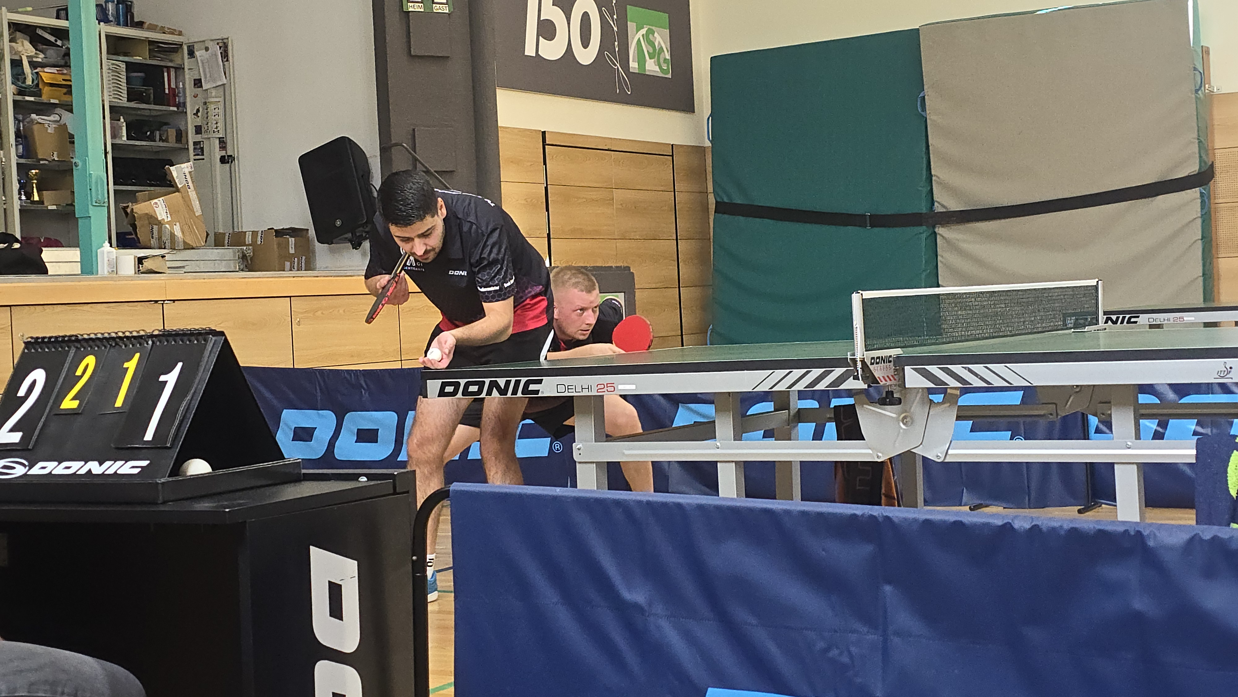 Voller Fokus bei den zwei Neuzugängen Jan Amend und Patrick Nickel.