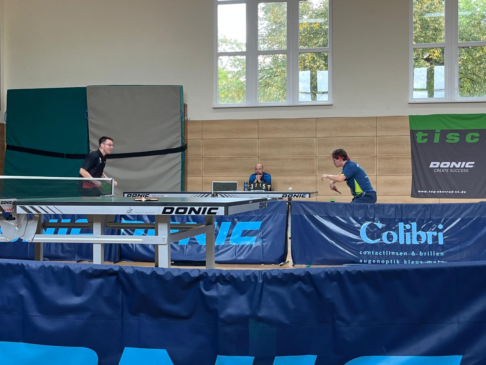 Knappe Duelle in beiden Einzeln lieferte Torben Faßnacht.